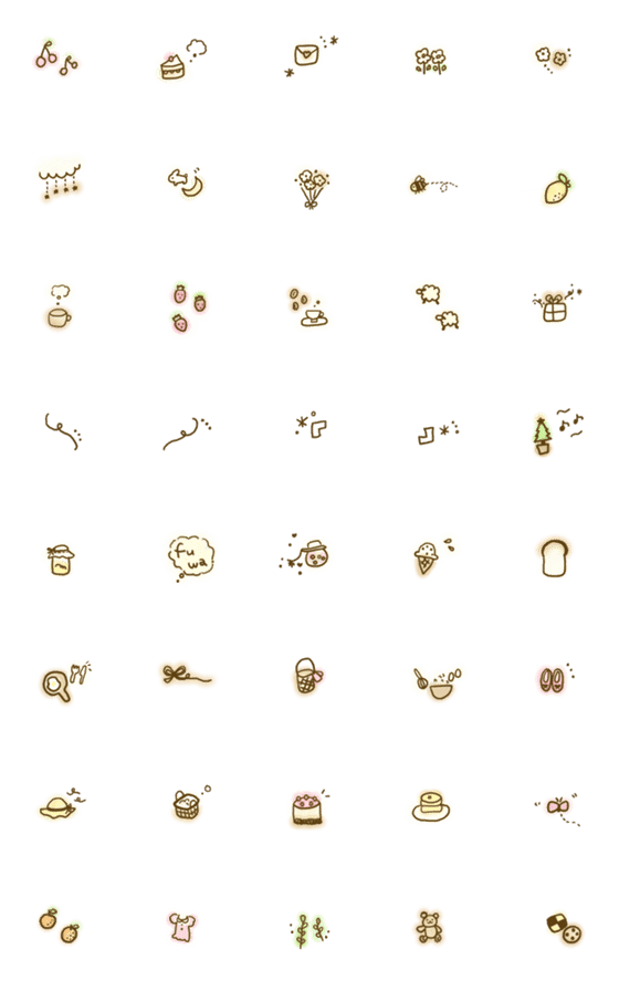 [LINE絵文字]ミニかわいいえもじ2の画像一覧