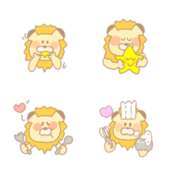 星が好きなライオンさんの絵文字メイン画像