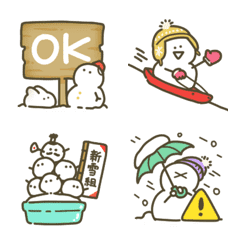 [LINE絵文字] 雪だるまとその仲間たちの画像