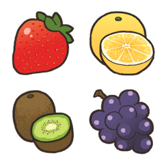 かびえもじ＜フルーツ編＞の絵文字メイン画像