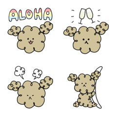 シンプルで使いやすいトイプー絵文字の絵文字メイン画像