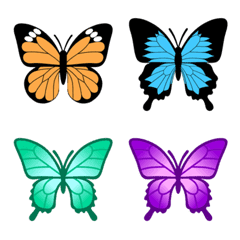 [LINE絵文字] Emoji of butterfliesの画像