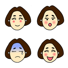 [LINE絵文字] cute women's emojiの画像