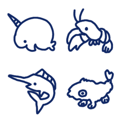 海に住んでいるよの絵文字メイン画像