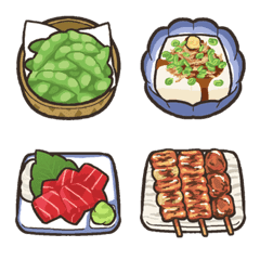 [LINE絵文字] かびえもじ＜おつまみ編＞の画像