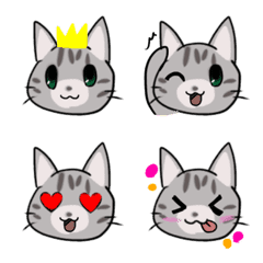 キジトラ猫の日常絵文字の絵文字メイン画像