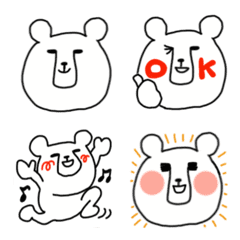 [LINE絵文字] ホントは優しいクマさんの絵文字の画像