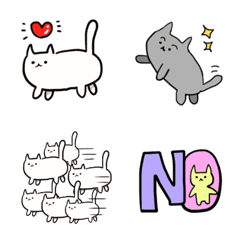 [LINE絵文字] もちねこ絵文字1の画像