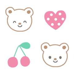 [LINE絵文字] シンプル絵文字♡bearの画像