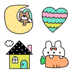 [LINE絵文字] 色んな絵文字セット86(大人可愛いシンプル)の画像