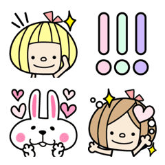 [LINE絵文字] おしゃかわ♡girlsの画像