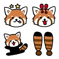 [LINE絵文字] くるくるレッサーパンダの画像