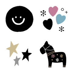 大人シックな♡北欧♡絵文字の絵文字メイン画像