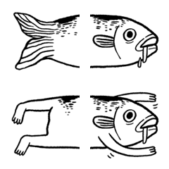 [LINE絵文字] Mr. Fish Headの画像