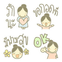 [LINE絵文字] PoMoTo Girlの画像
