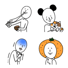 [LINE絵文字] 冬の謎の人emojiの画像