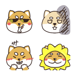 [LINE絵文字] Cute Shiba Inuの画像