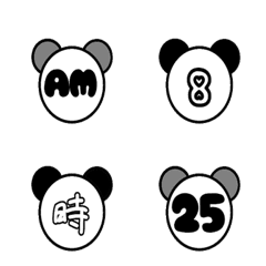 [LINE絵文字] pandanojikanemojiの画像