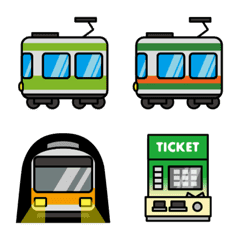 [LINE絵文字] 首都圏を走る電車と地下鉄たちの画像