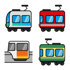 [LINE絵文字] 首都圏を走る私鉄電車と乗り物たちの画像