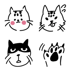 [LINE絵文字] 超絶使える！ねこパーティー絵文字の画像