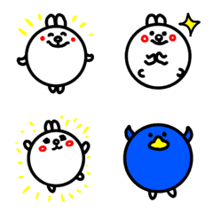 [LINE絵文字] 丸っ子動物ー！の画像