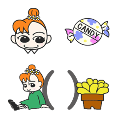 おだんごちゃんの絵文字の絵文字メイン画像