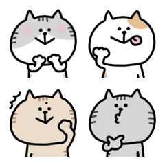 [LINE絵文字] ねこがいっぱいの絵文字の画像