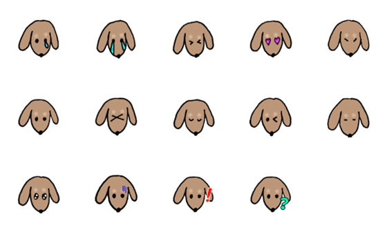 [LINE絵文字]moguemojiの画像一覧