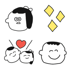 [LINE絵文字] 使いやすい人の顔だらけ絵文字♡POCAママの画像