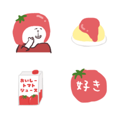 [LINE絵文字] トマト推しの絵文字の画像