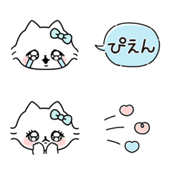 [LINE絵文字] ねこぴでかわいくメッセージを送るぴえん。の画像