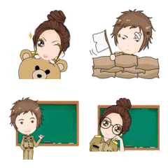 [LINE絵文字] Teacher Jaa Emojiの画像