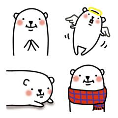 [LINE絵文字] 使いやすい基本のクマ絵文字の画像