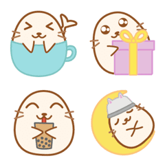 [LINE絵文字] Baby Seal Emojiの画像