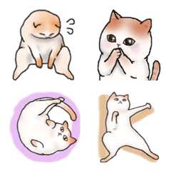 [LINE絵文字] 自由なねこ♡絵文字の画像