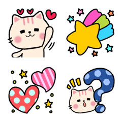 [LINE絵文字] おしゃ優しい❤大人可愛い猫ネクニャ絵文字2の画像