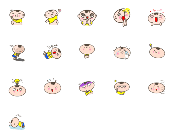 [LINE絵文字]Fat kidの画像一覧