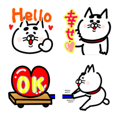 [LINE絵文字] 猫のおっさん13（ハート多め）の画像