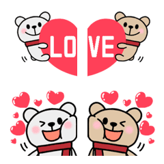 [LINE絵文字] ラブリ❤気持ちが伝わるネクマのラブ絵文字2の画像