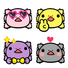 [LINE絵文字] ウーパーちゃん絵文字（まるコロ）の画像