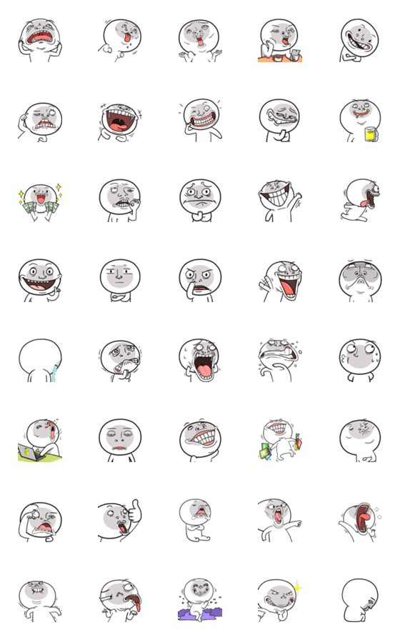 [LINE絵文字]NhaKrean5 Emojiの画像一覧
