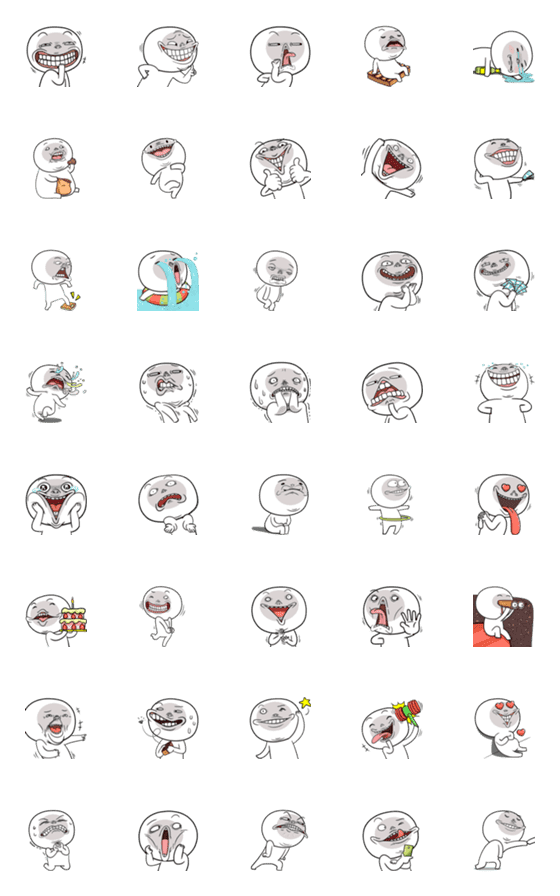 [LINE絵文字]NhaKrean6 Emojiの画像一覧