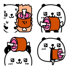 [LINE絵文字] おぱんだぁさまとおにくの画像