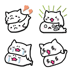 [LINE絵文字] ねことあざらしの画像