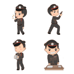 [LINE絵文字] PolicemanThailand Emojiの画像