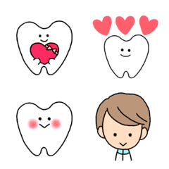 [LINE絵文字] かわいい歯と歯医者の絵文字の画像