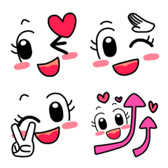 [LINE絵文字] 大人の❤おしゃゆる少し派手の可愛い絵文字の画像