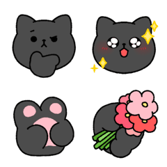 [LINE絵文字] 黒猫, かミャンの画像