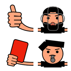 審判員の絵文字の絵文字メイン画像